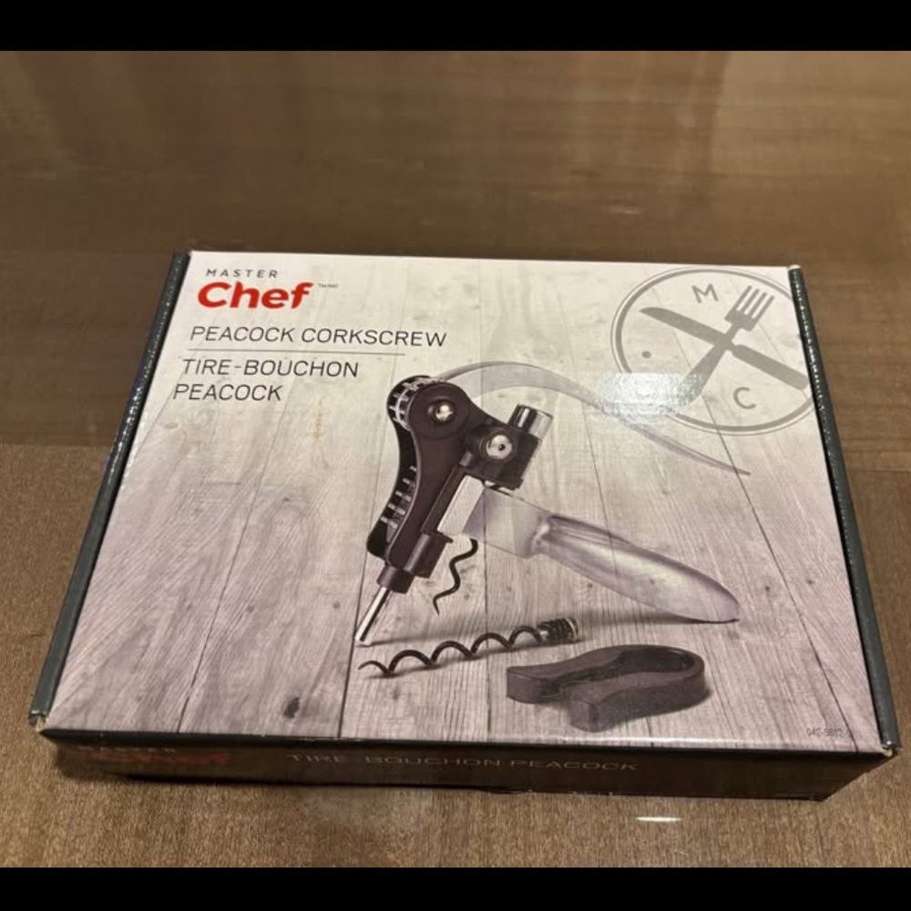 Peacock Silver and Black Corkscrew